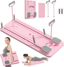 Pilates Board-Reformer Set,Multi-Purpose Foldable Reformer Board for Home,5in1 Pilates Sliding Board,Purple