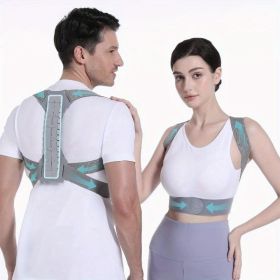 Back Support Posture Corrector For Women Men, Shoulder Supports & Immobilizers Scoliosis And Hunchback Adjustable Belt Back Brace For Lower Back (Option: M)