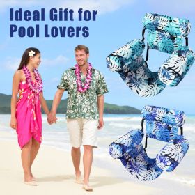 2 Pack Inflatable Pool Floats Inflatable Hammocks Floating Lounge Chairs For Party Summer Water Beach Lake (Option: GreenRoyalBlue)