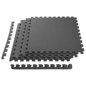 Puzzle Exercise Mat Foam Gym EVA Mat Interlocking Tiles Protective Flooring for Gym Equipment (Option: Grey)