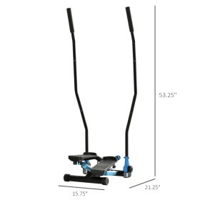 Twist Stepper Machine With Resistance Bands (Option: Blue 450x230x530 mm)