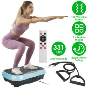 Vibration Exercise Machine With Resistant Bands Remote Control Whole Body Vibration Platform Workout Equipment Home Fitness Training Equipment Fo (Option: Default Title)