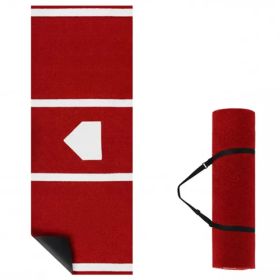 10ft X 3ft Softball Pitching Mat With Artificial Turf, Indoor & Outdoor Training Aid For Pitching Practice (Option: defaulttitle)