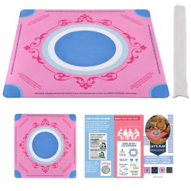 Machine Washable Mahjong Mat 33x33 Inch - Crease-Free Neoprene Table Mat For American Mahjong, Non-Slip, Noise-Reducing, Easy To Clean, Fold-Free (Option: Pink)