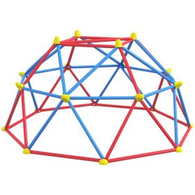 6 FT Climbing Dome Geometric Jungle Gym w/ Rust and UV-Resistant Steel, Up to 396 lbs, for 1-4 Children Aged 3-8 Years (Option: Multi Colour)