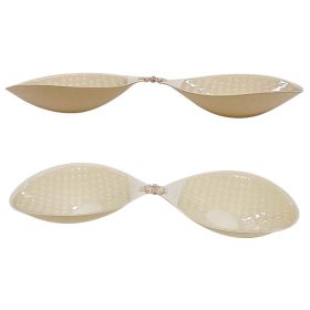 Adhesive Bra Strapless Sticky Invisible Push up Silicone Bra (Color: skin, size: D)