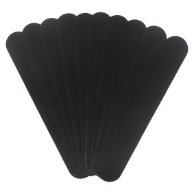 20pcs/Pack Hat Sweat Liner Cloth Skin Friendly Absorbent Sweat Pad Self-Adhesive Sizing Tape Hat Anti-Dirty Pads For Golf Baseball Tennis Cap Bla (Color: Black, Applicable People: Outdoor Sport)