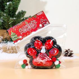 Squishy Cat Paw Squeeze Toys, Sensory Fidget Toy for Christmas Gift (Color: Black)