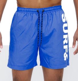 Surf&Beach Swim Trunks Board Shorts (Color: Blue, size: 2XL)