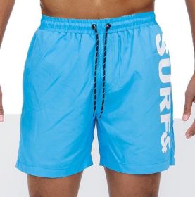 Surf&Beach Swim Trunks Board Shorts (Color: Marina, size: L)