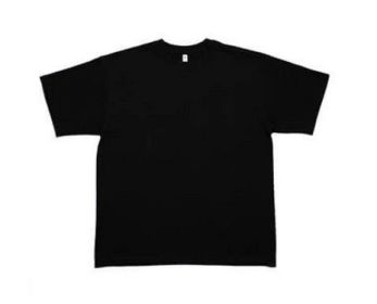 Oversized Short Sleeve Tee (Color: Black, size: M)