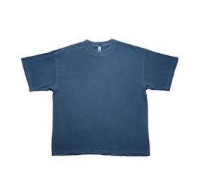 Oversized Short Sleeve Tee (Color: Sapphire Blue, size: XS)