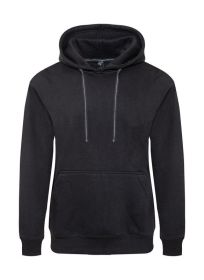 Heavyweight Fleece Pullover Hoodie (Color: Black, size: XL)