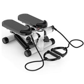 Portable Mini Fitness Stepper for Exercise at Home (Color: GRAY, Type: Fitness Supplies)