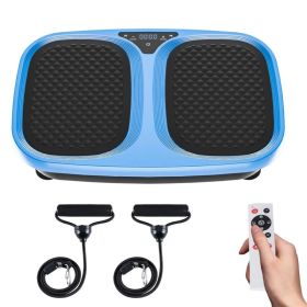 Vibration Plate Exercise Machine for Home Gym, Whole Body Workout Fitness Platform for Weight Loss, Balance Training (Option: Blue)